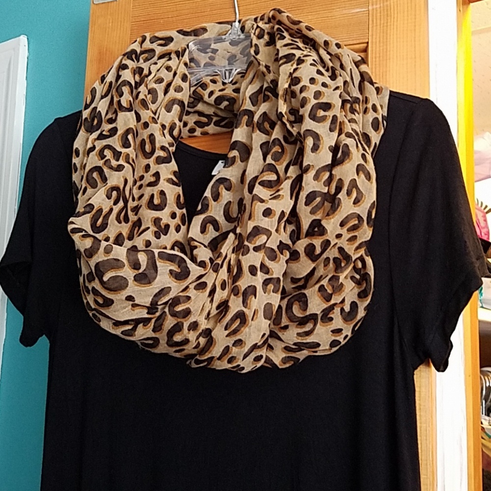 Leopard Print Infinity Scarf